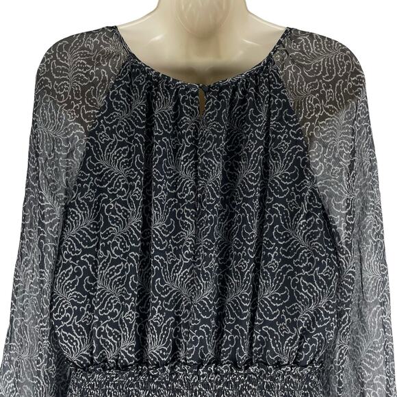 Cinq a Sept Annabel Silk Mini Dress Printed Tiered Ruffle Size 8 - Picture 8 of 10